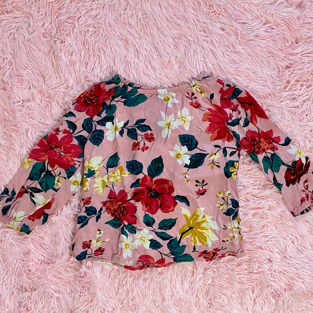 Floral long sleeve top